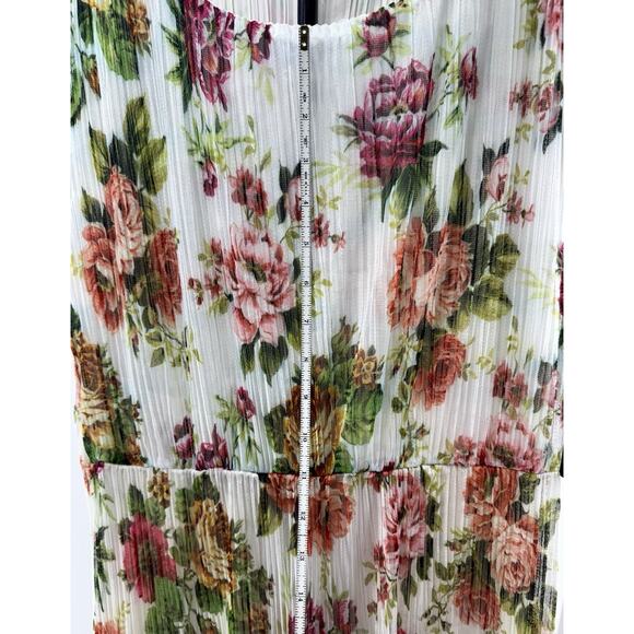 Anthropologie Lapis Floral Pleated Mesh Midi Dress NWT Size M - Picture 10 of 12